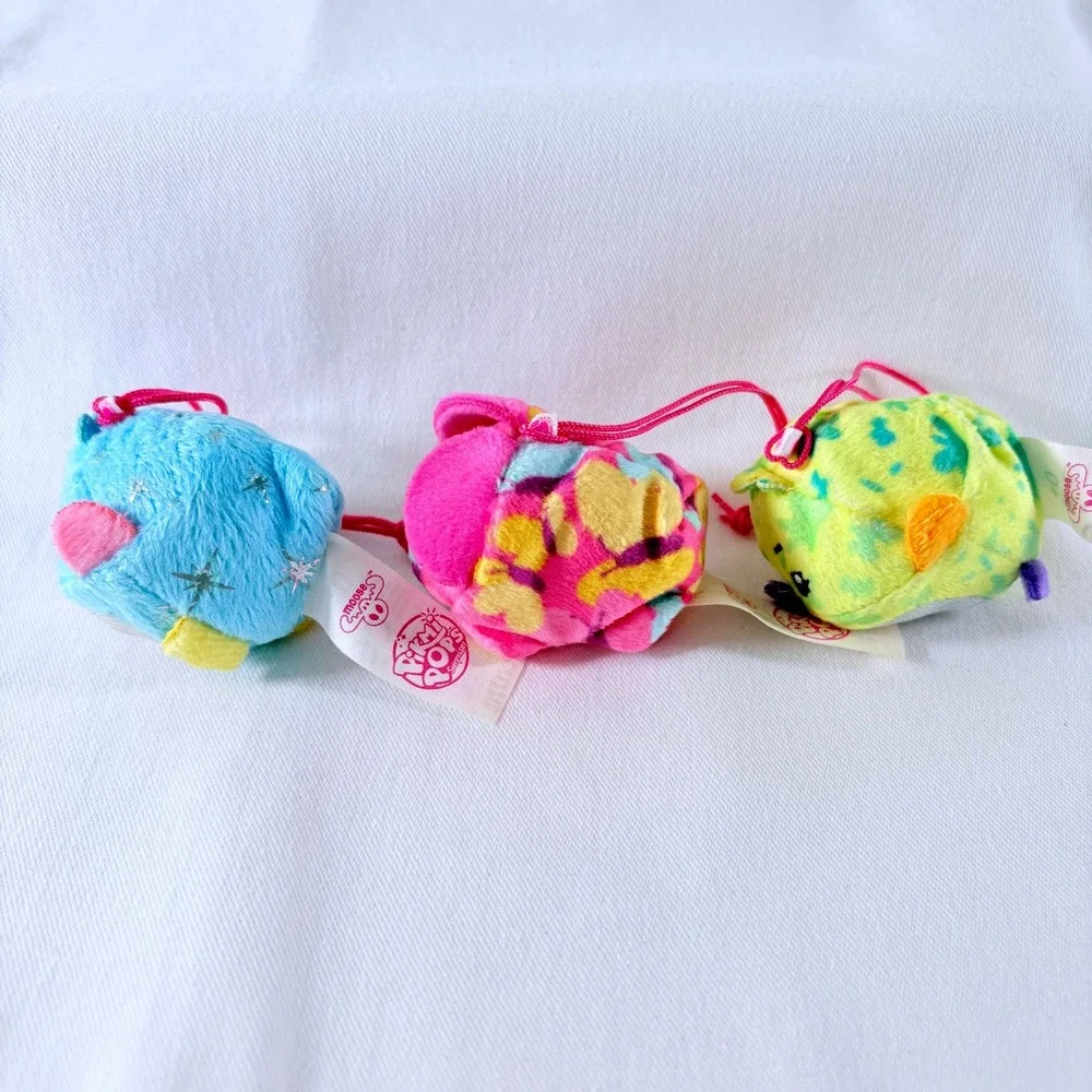 Moose Toys Lot of 3 Multi Pikmi Pops Surprise Scented Mini Plush Stuffed Animals